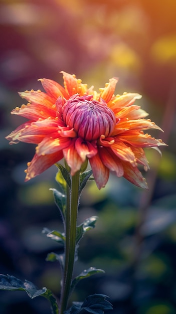 Letni kwiat piękny z wieloma szczegółami w przyrodzie makro fotografia