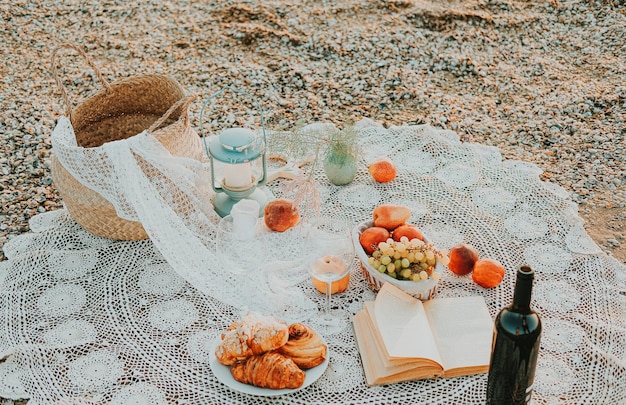 Zdjęcie letni piknik nad morzem