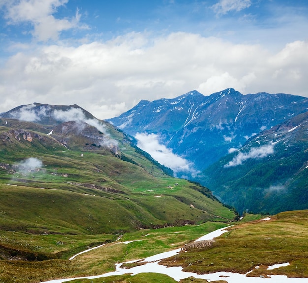 Letni widok na Alpy