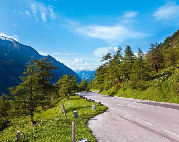 Letni widok na Alpy