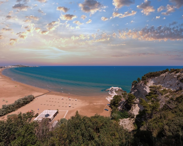 Letnia plaża Lido di Portonuovo Włochy