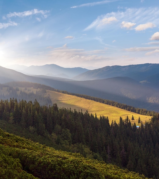 Letnie góry Karpaty Ukraina