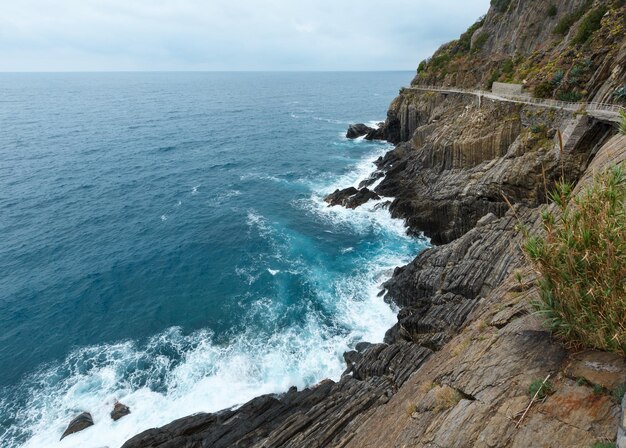 Letnie przedmieścia Riomaggiore Cinque Terre