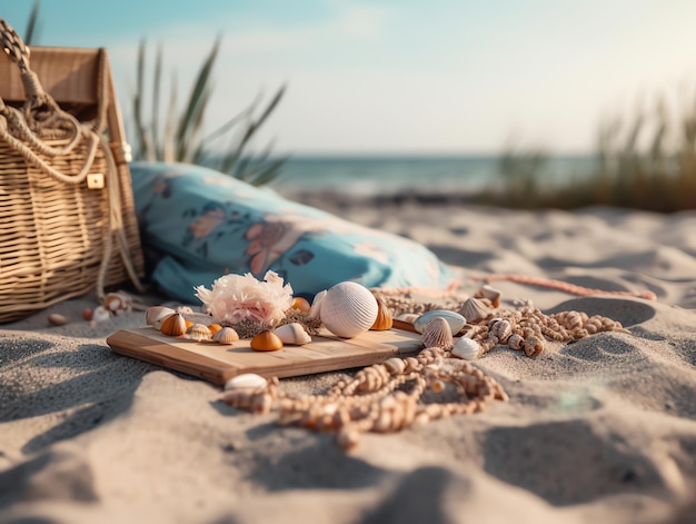 Zdjęcie letnie wibracje wakacje na plaży