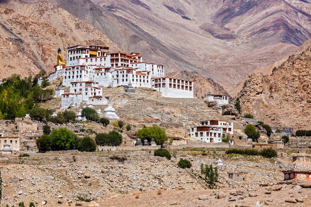 Likir Gompa Tybetański Klasztor Buddyjski W Himalajach