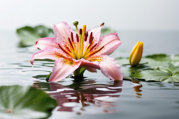 lilia na powierzchni wody