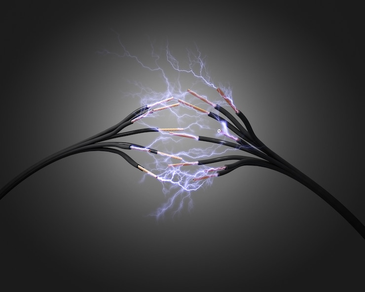 Zdjęcie linia elektroenergetyczna