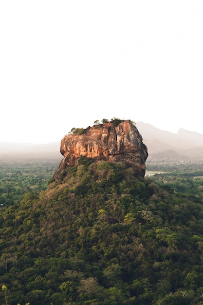 Lion Rock Na Sri Lance W Godzinach Porannych