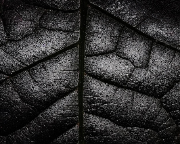 Zdjęcie liść tekstura makro tło