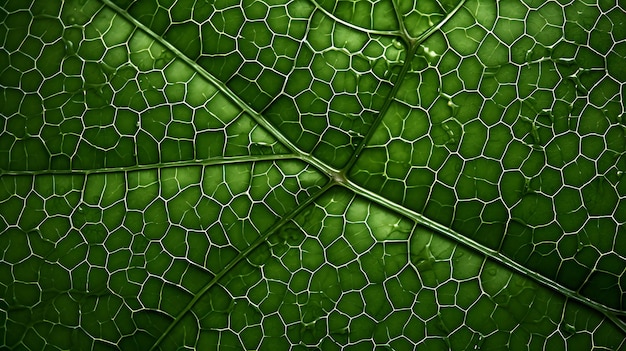 Liść tekstury tło liścia z żyłami i komórkami