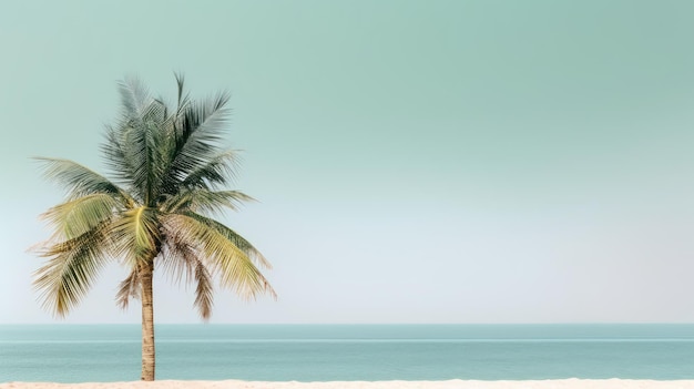 Liście palmy na plaży