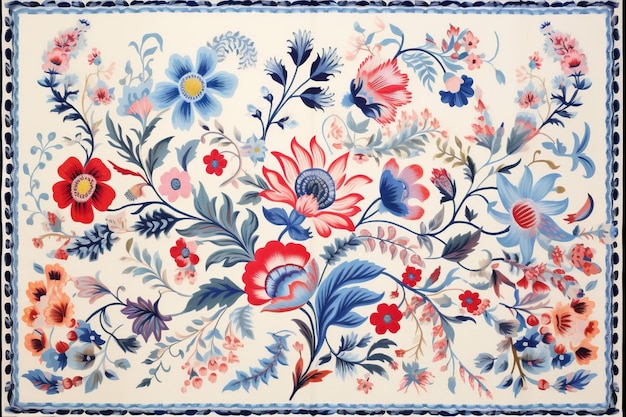 Listy tekstylne bezszwowe ilustracje drukowane kwiatowe tapety wzorcowe kwiatowe vintage tło przyrody