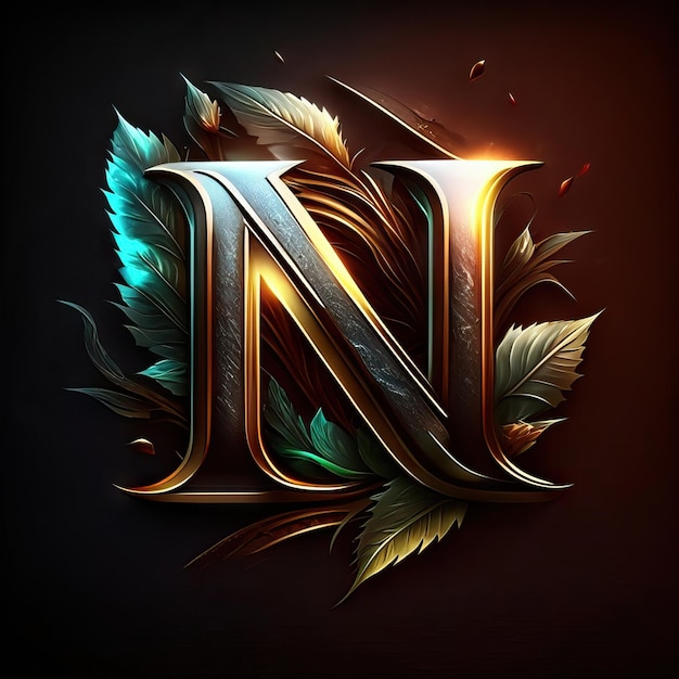 Zdjęcie litera n logo