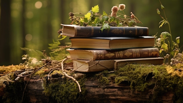 Literackie zaklęcie lasu organizujące sesje zdjęciowe do książek w bujnych lasach łączących magię natury