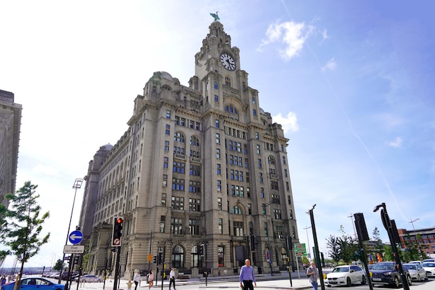 LIVERPOOL UK 14 LIPCA 2022 Royal Liver Building Liverpool Anglia Wielka Brytania