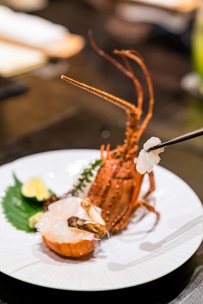 Zdjęcie lobster sashmi