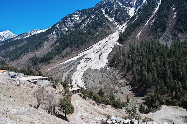 Lodowiec Kalam Valley w Himalajach Pakistanu