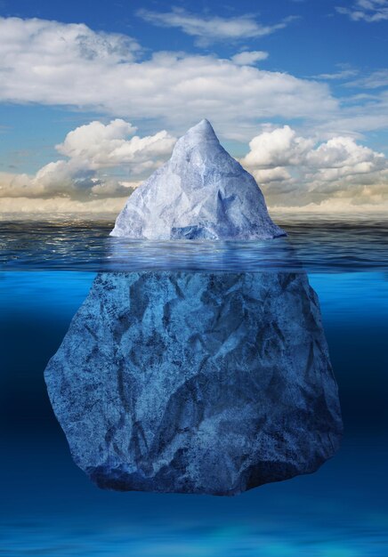 Zdjęcie lodowiec pływający w oceanie