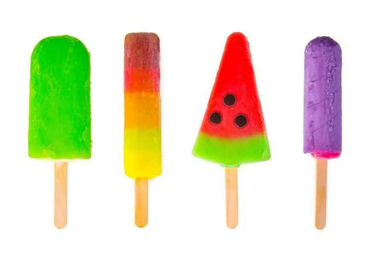 Zdjęcie lody na białym tle