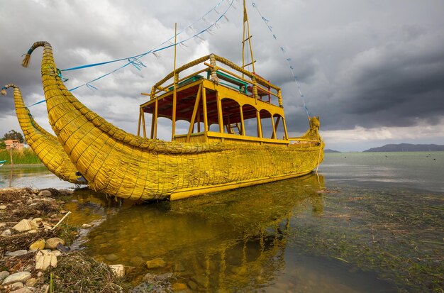 Zdjęcie Łódź na titicaca