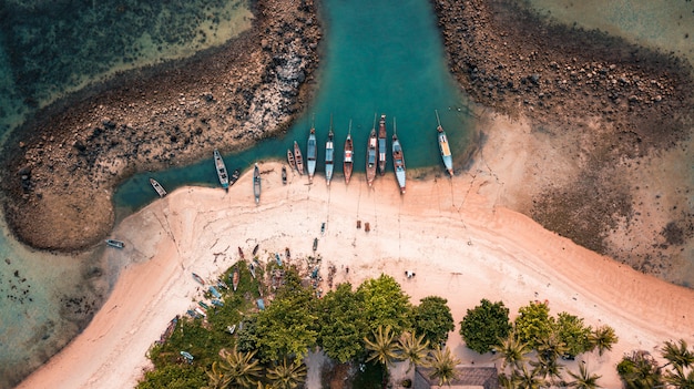 Łodzie na wyspie Koh Samui