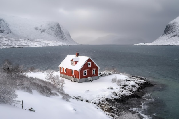 Lofoty w krajobrazie Norwegii