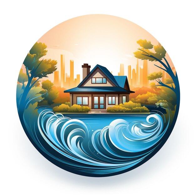 Zdjęcie logo agencji nieruchomości zajmującej się sprzedażą i wynajmem mieszkań i domów, ogłoszenia w mediach społecznościowych