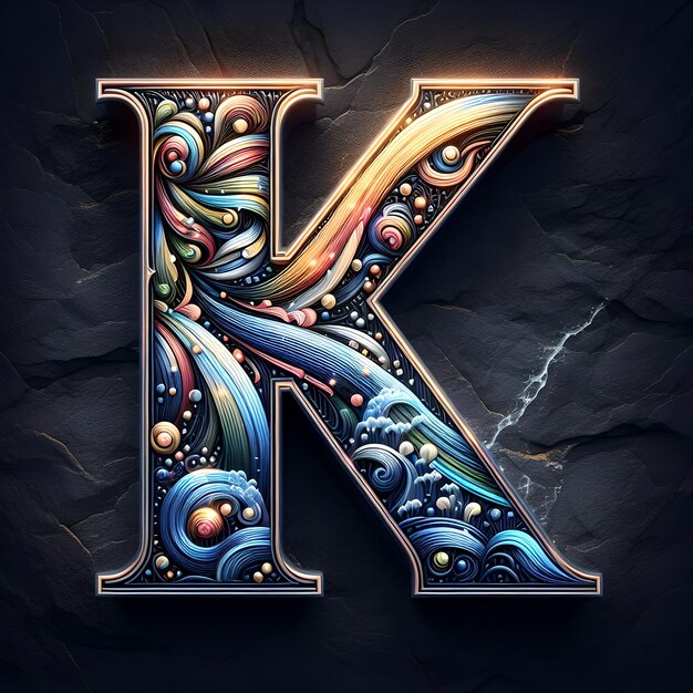 Zdjęcie logo alfabetu 3d
