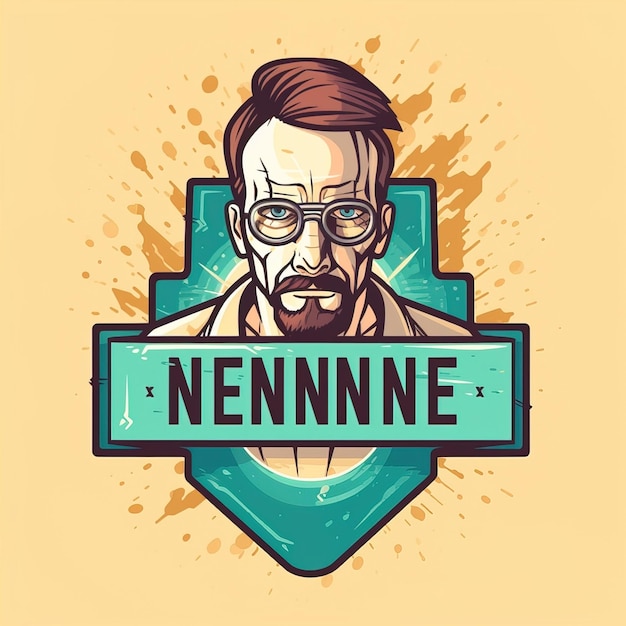 Zdjęcie logo breaking bad i renderowane w stylu komiksu 90 xmen