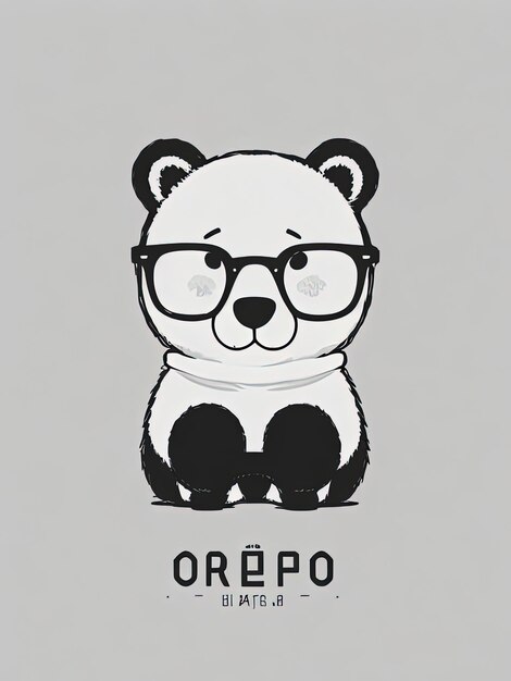 Logo Cafe Oso Bear con Gafas