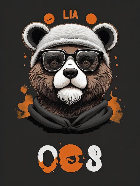 Zdjęcie logo cafe oso bear con gafas