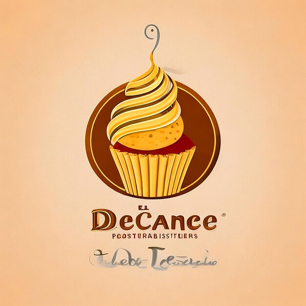 Zdjęcie logo cupcake dla biznesu bez downlead