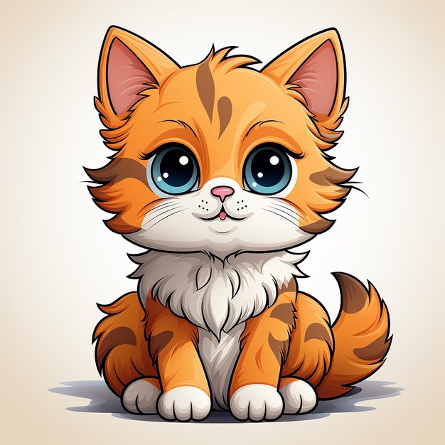 LOGO CUTE CAT CARTOON