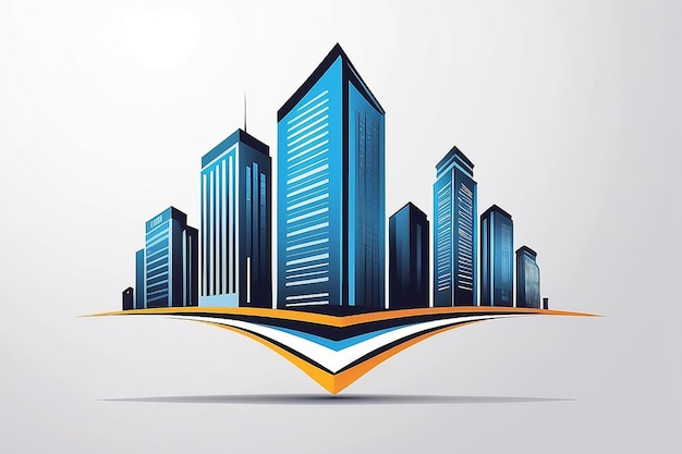 Logo dla projektowania wektorowego nieruchomości biznesowej