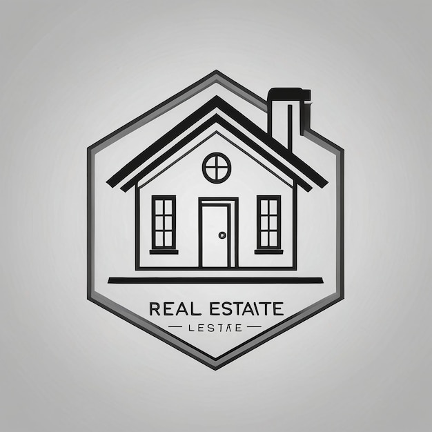 Zdjęcie logo domu nieruchomości symbol logo domu