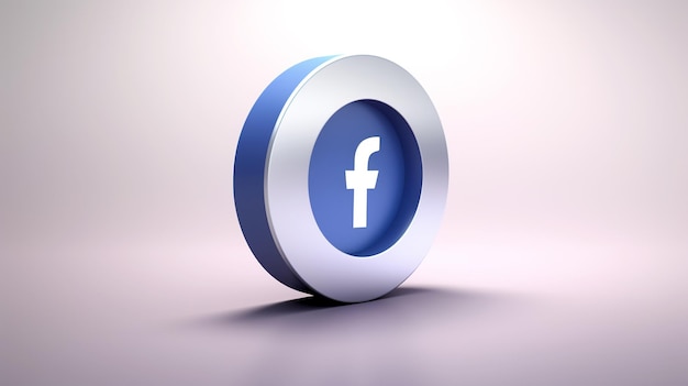 Logo Facebooka koncepcja marketingu mediów społecznościowych globalna sieć i komunikacja