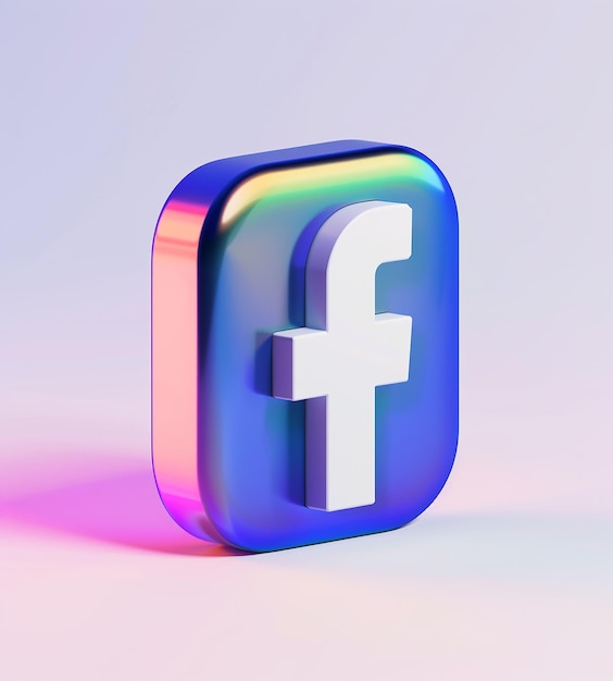 Logo Facebooka w 3D