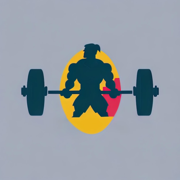 Logo fitness i logo sztangi