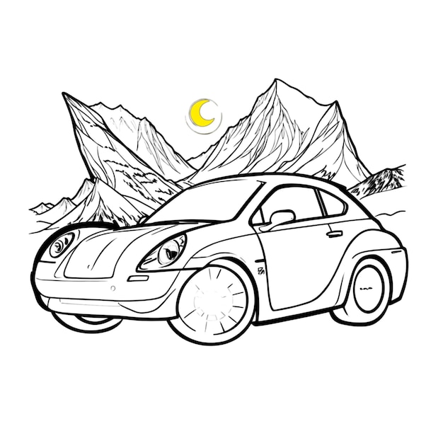 Logo ilustracji samochodu