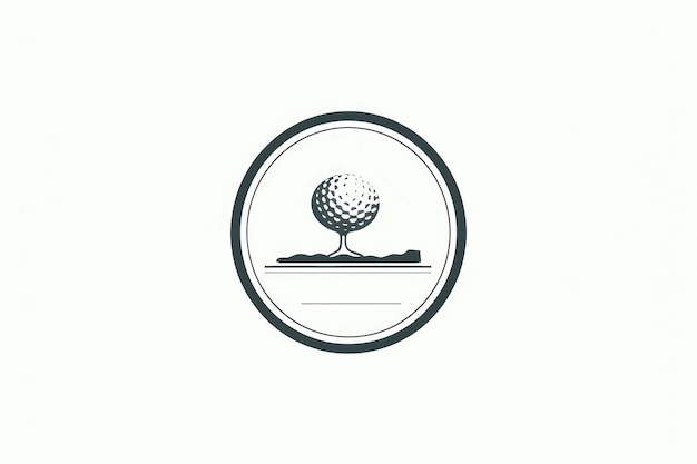 Zdjęcie logo klubu golfowego na białym tle