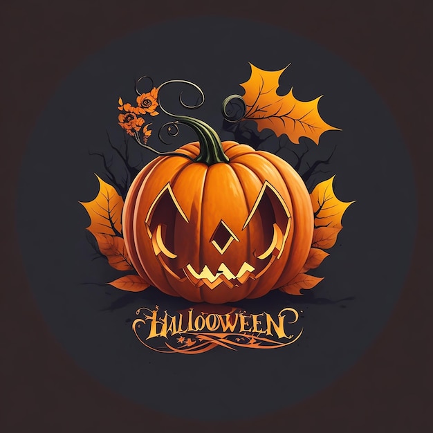 Zdjęcie logo koszulki halloween