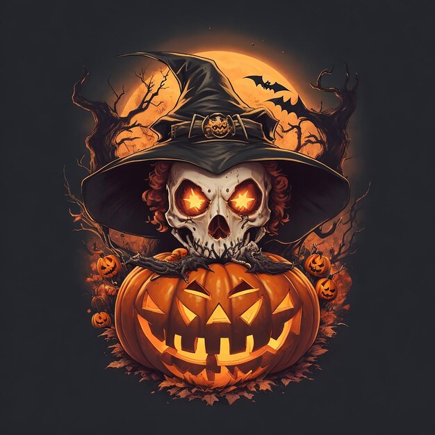 Logo koszulki na Halloween