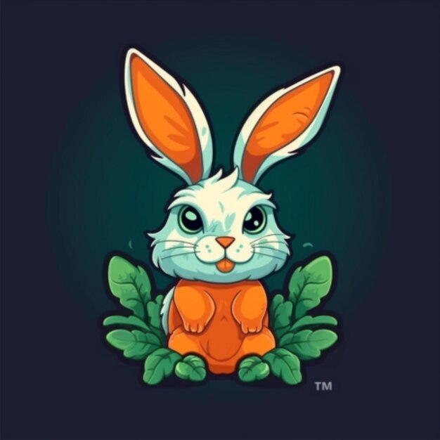 Logo kreskówki królika 4