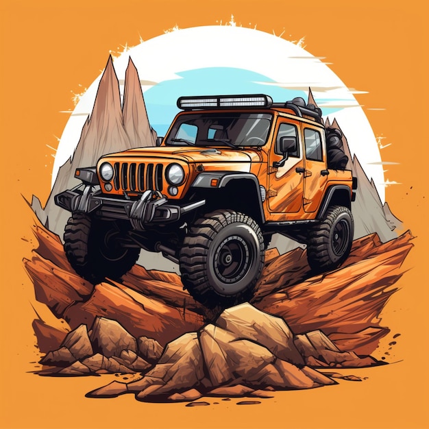 logo kreskówki offroad