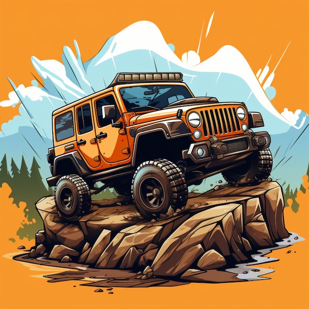 logo kreskówki offroad