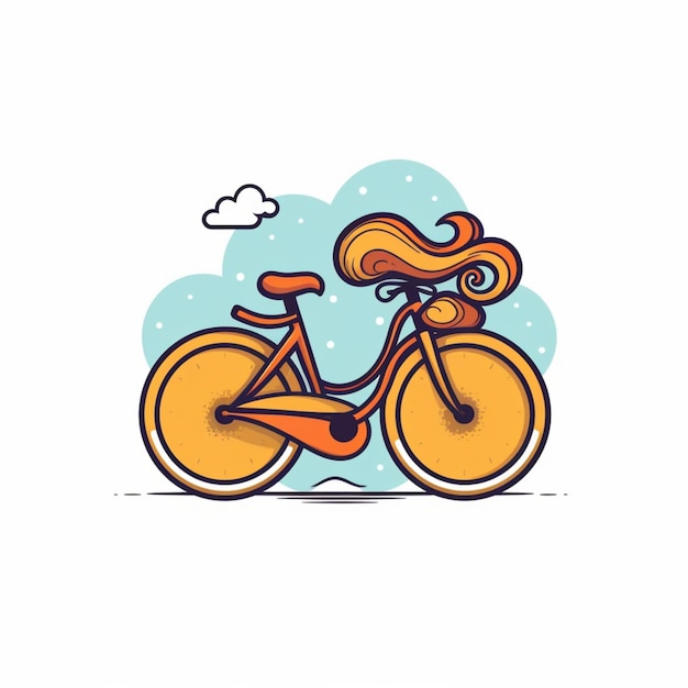 Logo kreskówki rowerowej 2