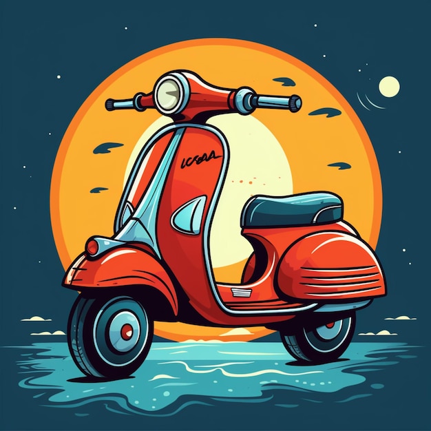 Logo kreskówki Vespa