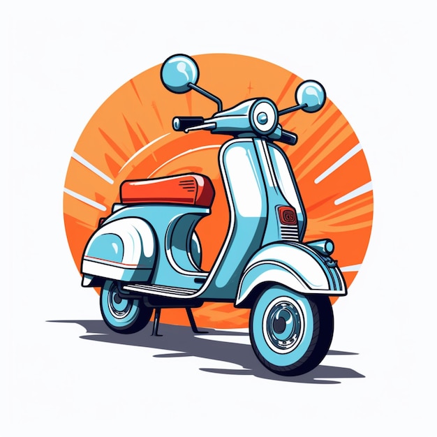 Logo kreskówki Vespa