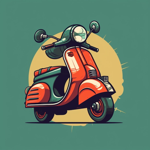 Logo kreskówki Vespa