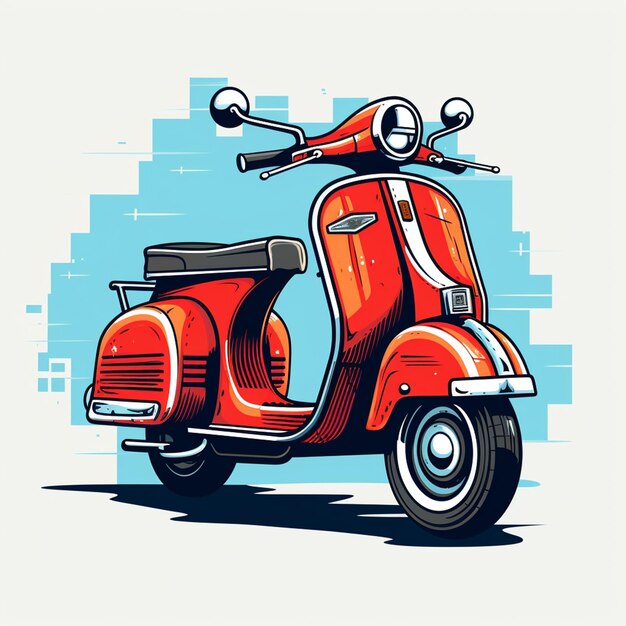 Logo kreskówki Vespa